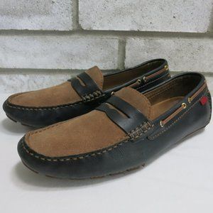 Marc Joseph Leather Suede Casual Moccasins Shoes 8